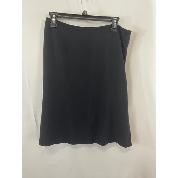 Style & Co A Line Flare Women’s PETITE size 10 Black Skirt 10P Lined Polyester - Picture 13 of 14